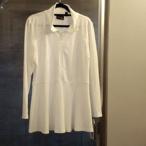 Cream Peplum Pullover